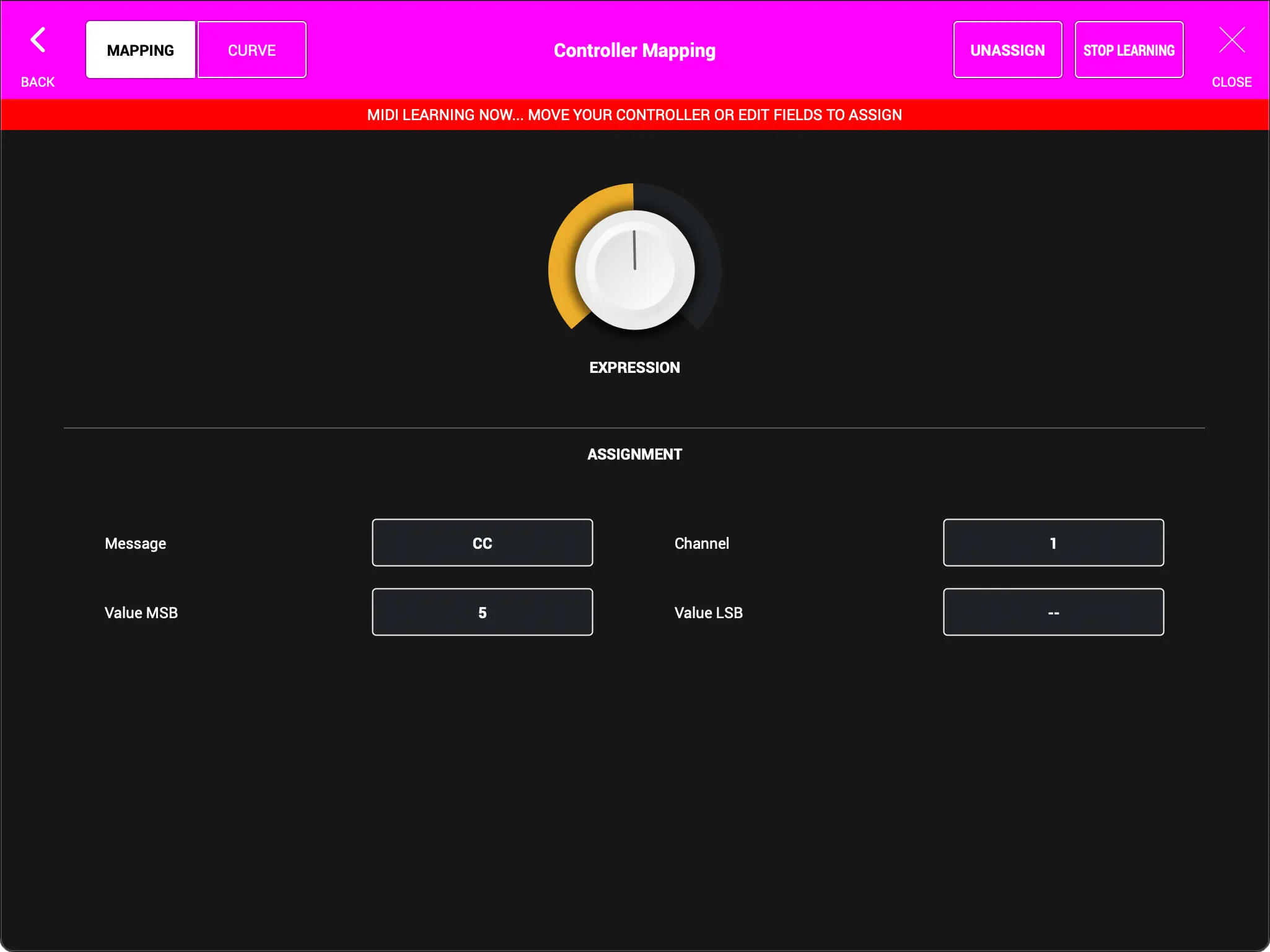 MIDI Mapping - Learn